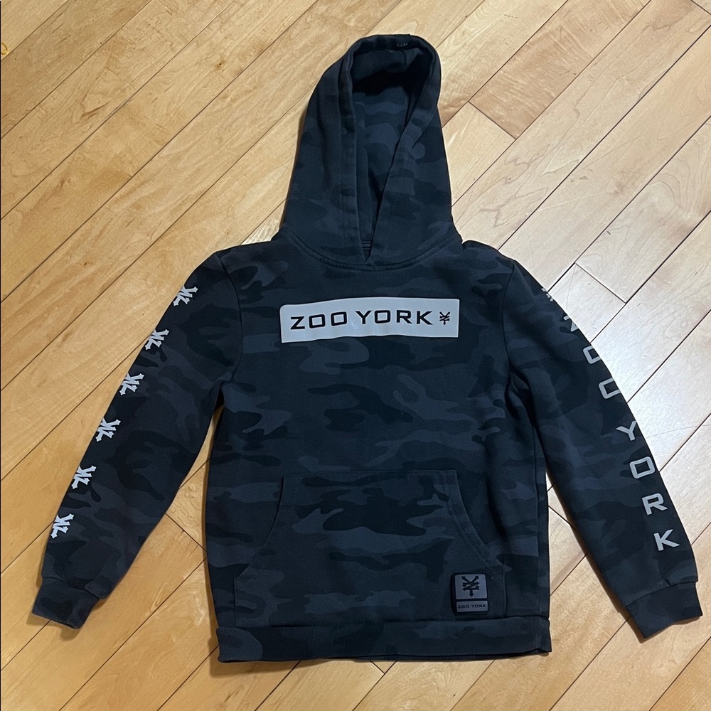 2/$30 Zoo York Youth Charcoal Camouflage Hoodie